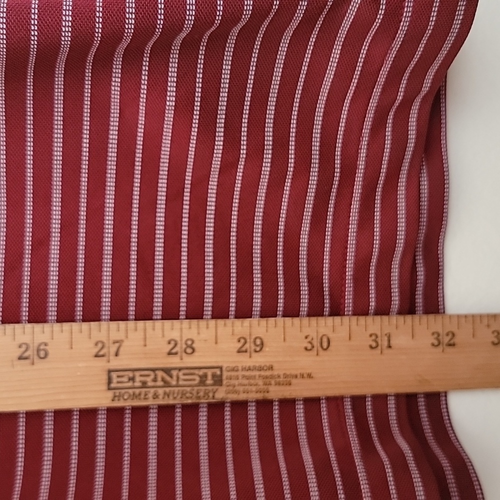 Nike Golf Burgundy Wine Striped Polo Short Sleeve Shirt XL - Picture 15 of 15
